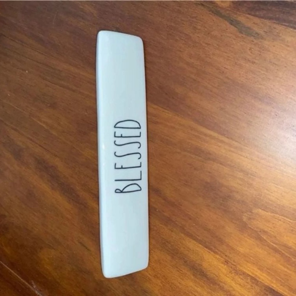Rae Dunn Blessed Desk Plaque